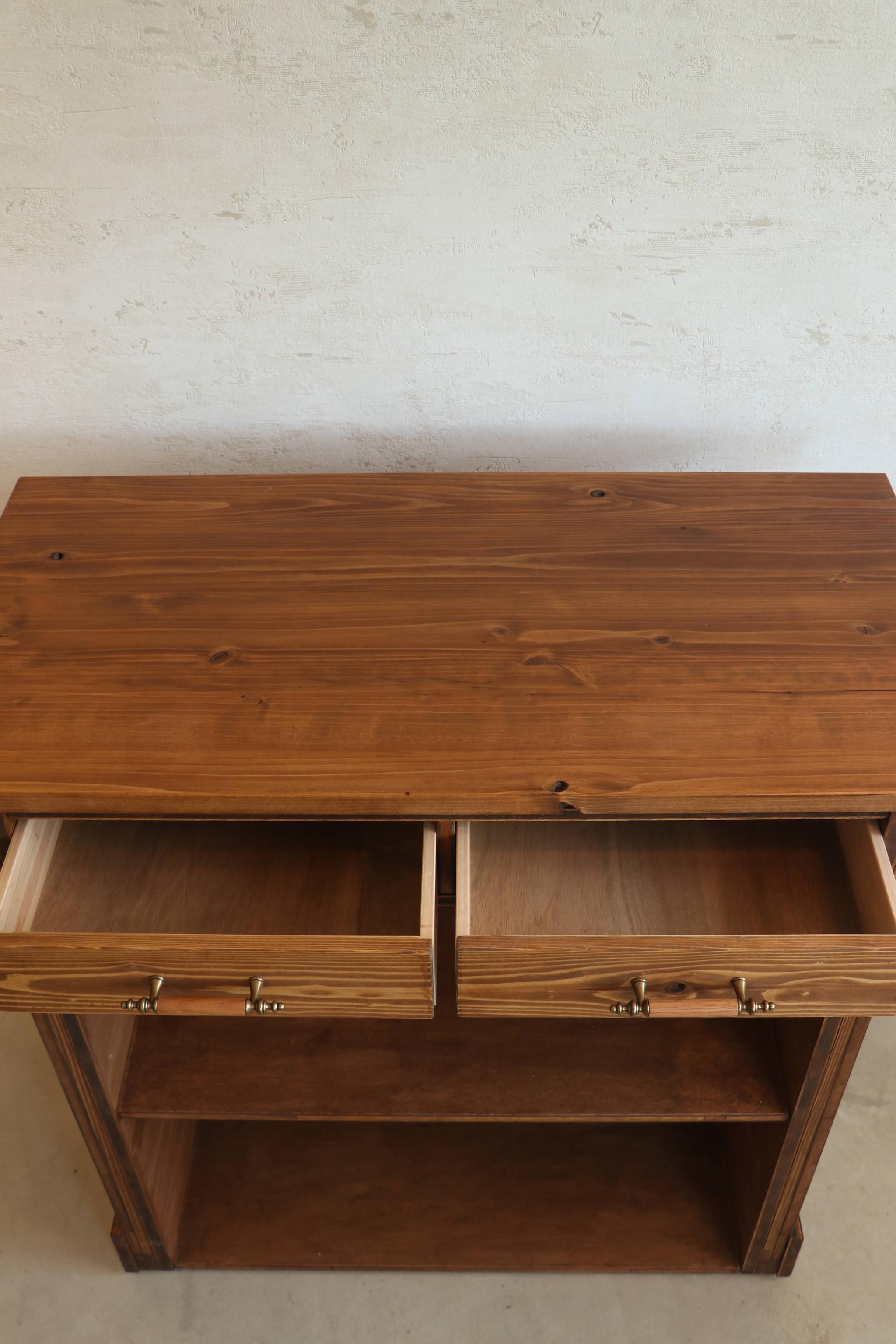 アンティークカウンター レジ台 キャッシャー バーカウンター 受付 サイドテーブル 水槽台 ディスプレイ 店舗什器 | 16枚目